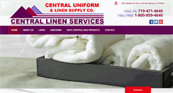 Desktop Screenshot of central-linen.com